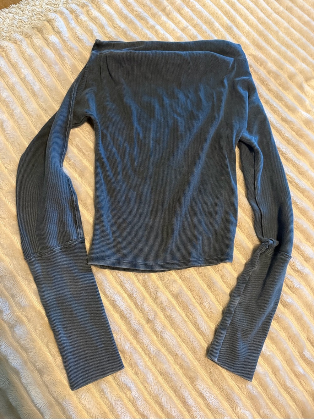Free People Off-the-Shoulder Ribbed Sweater - Picture 4 of 4